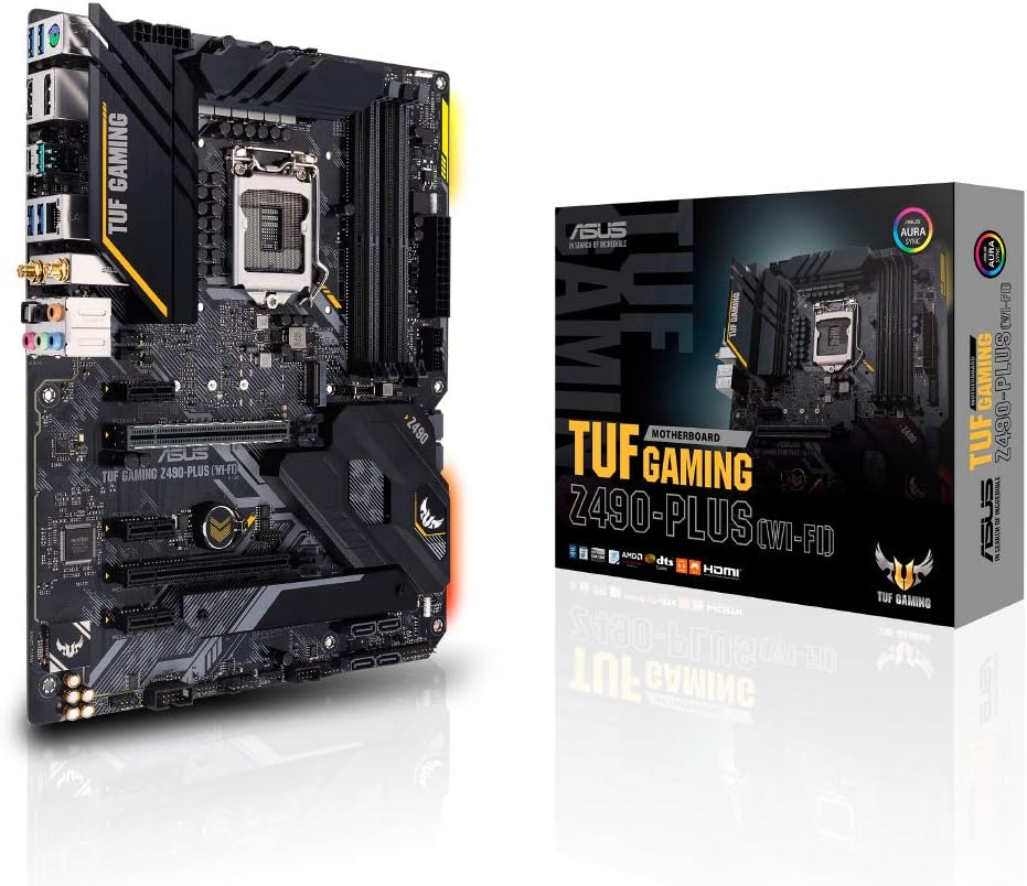 ASUS TUF Gaming Z490PLUS WIFI LGA 1200 ATX Motherboard Main image