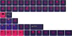 DROP + MiTo GMK Laser Custom Mechanical Keyboard Novelty Keycap Set  44-Keys Doubleshot ABS Cherry Profile