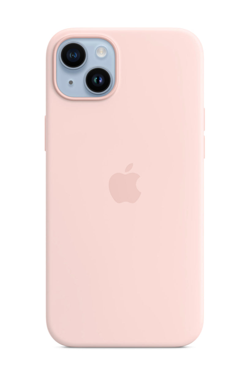 iPhone 14 Plus Silicone Case With MagSafe Chalk Pink Main image