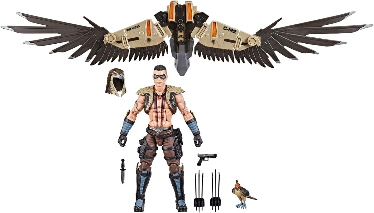 G.I. Joe Classified Series #139, CHIP ""RAPTOR"" TALON & GENERAL LEDGER, Collectible 6 Inch Action Figure & Pet with 7 Accessories; Articulated Wings