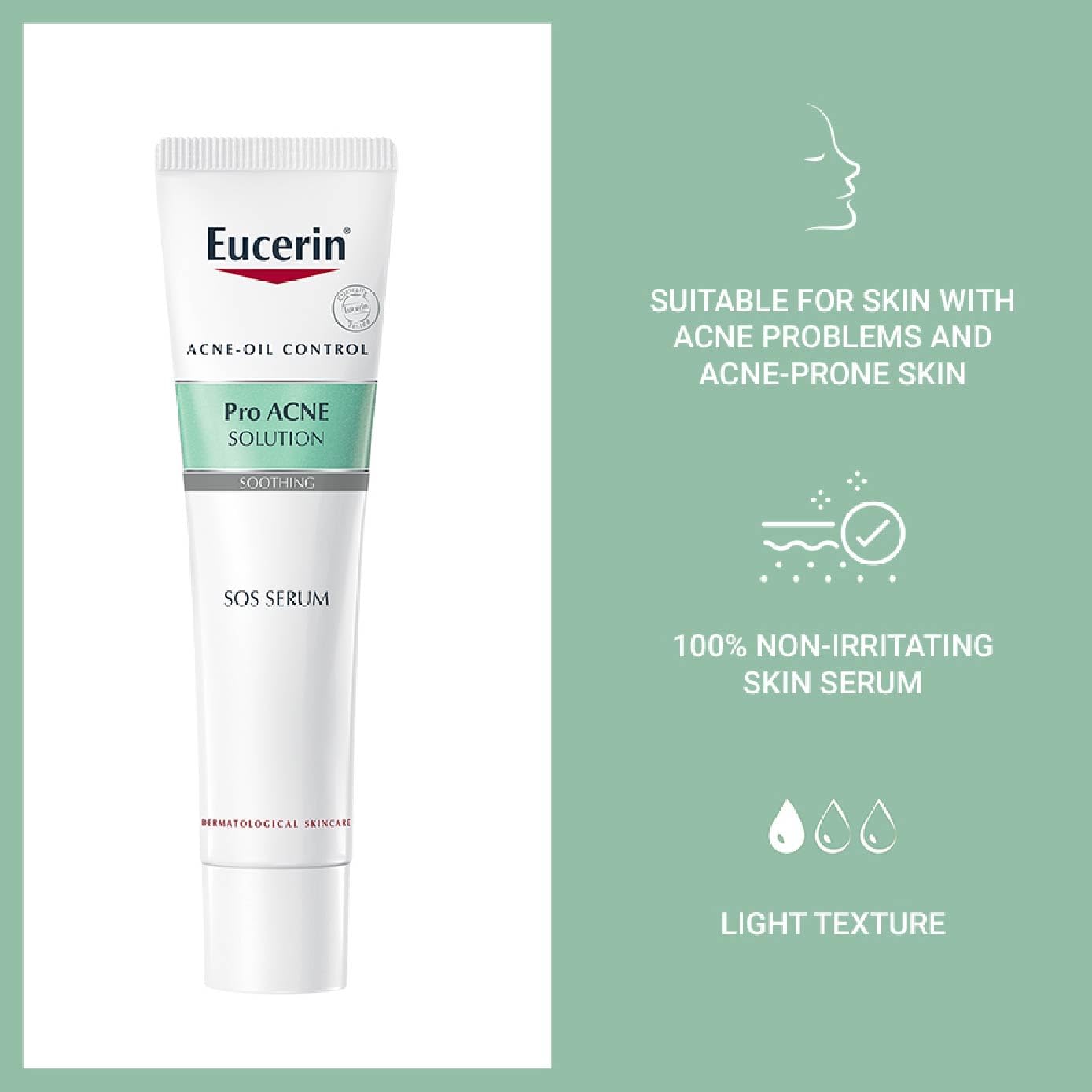 Eucerin ProACNE Solution SOS Serum 40ml, Anti Acne, Acne Prone Skin Secondary image