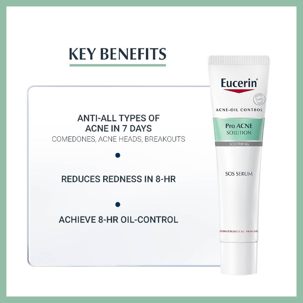 Eucerin ProACNE Solution SOS Serum 40ml, Anti Acne, Acne Prone Skin