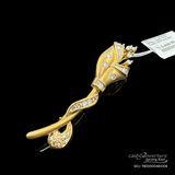 20k Yellow Gold Diamond Brooch