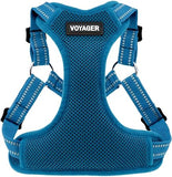 Best Pet Supplies Voyager Adjustable Dog Harness With Reflective Stripes For Walking Jogging HeavyDuty Full Body No Pull Vest With Leash DRing Breathable AllWeather Harness Turquoise S