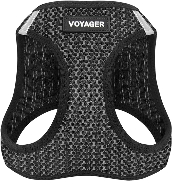 Best Pet Supplies Voyager Step-in Air Dog Harness - All Weather Mesh Step in Vest Harness for Small and Medium Dogs by - Gray (2-Tone), S Main image