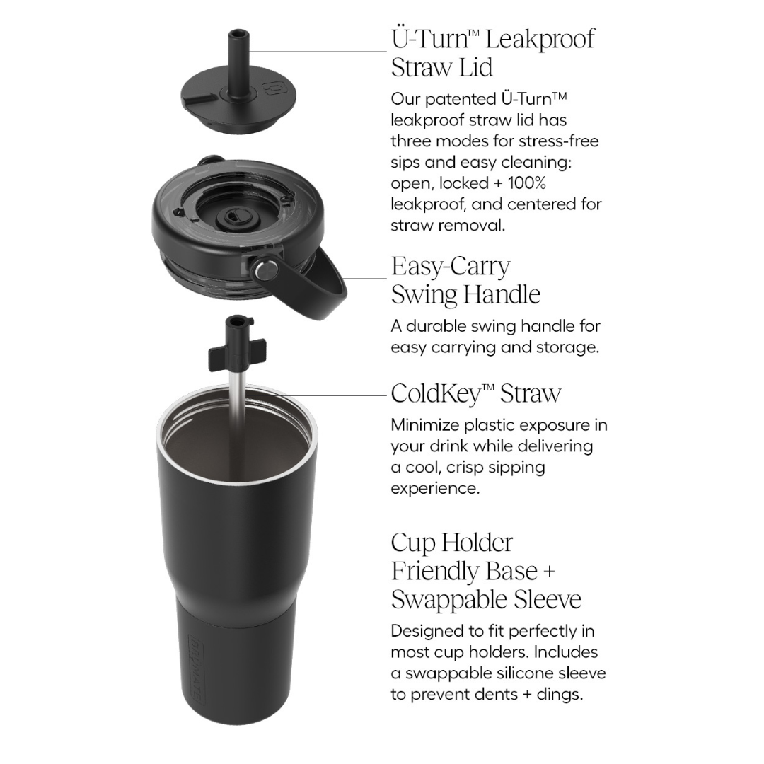 Brumate Resa Brs35mo Tumbler with handle and straw
