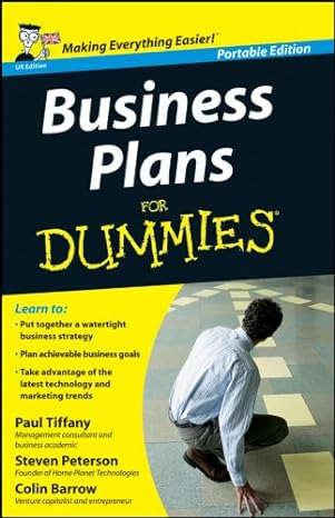 Business Plans For Dummies: UK Edition Main image