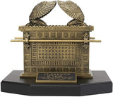 Lighthouse Christian Products Ark of The Covenant Antique Gold Tone 4.5 x 7 Hand-Cast Resin Mounted Sculpture