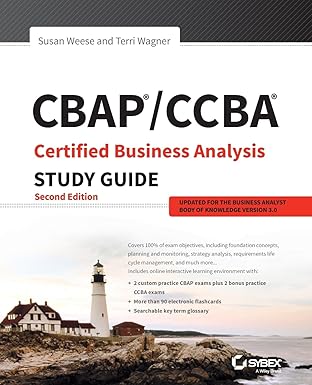 CBAP / CCBA Certified Business Analysis Study Guide Paperback Main image