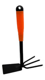 2 in 1 Garden Tool 3 Prong and Heel Hand Cultivator