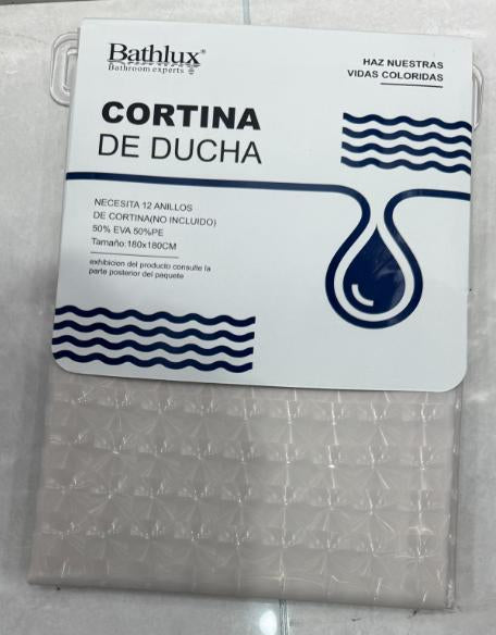 Bathlux 60820 Shower Curtain Khaki 1.8X1.8