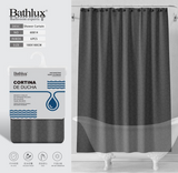 Bathlux 60814 Shower Curtain Black 1.8X1.8