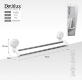 Bathlux 30129 Double Towel Rack With Suction Hook