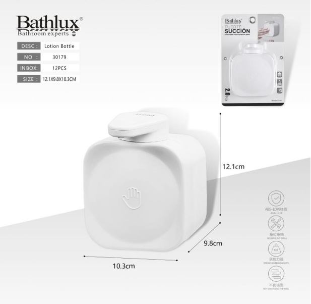 Bathlux 30179 WallMounted Suction Hook Soap Dispenser Main image