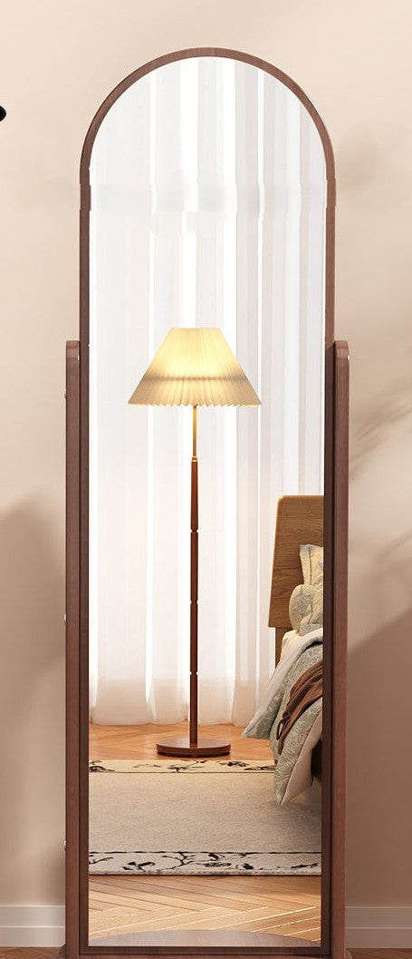 Floor Mirror with Stand Wood Trim 50 cm x 1.6 m
