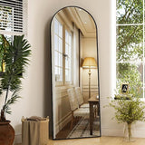 Floor Mirror with Stand Alloy Trim 50 cm x 1.6 m