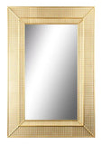 Wall Mirror Rattan Look Rectangle 60 x 90 cm