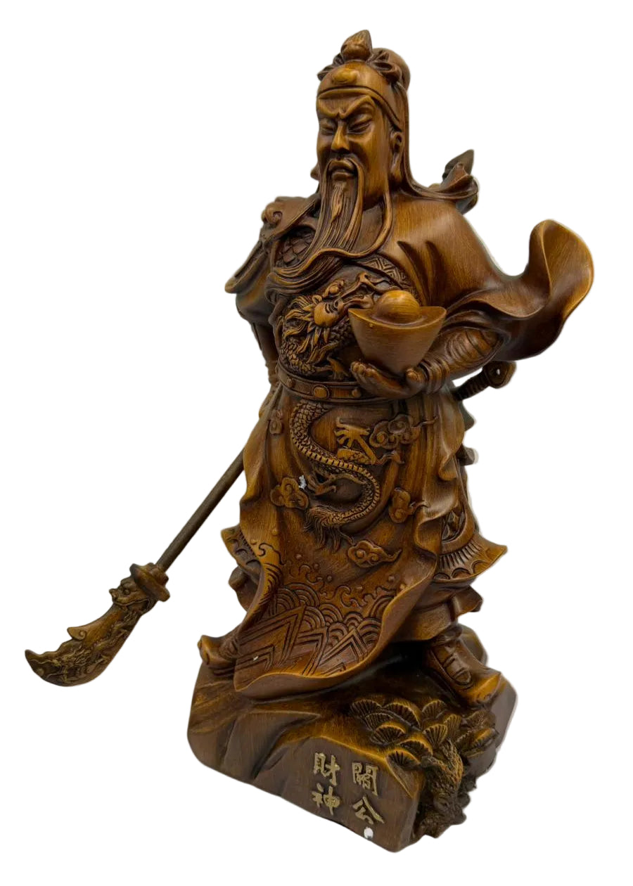 Resin Guangong Caishen Statue 35cm Main image