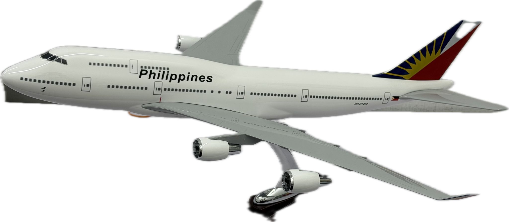 Phillipine Airlines Die Cast Boeing 747-400 Model 45cm Main image