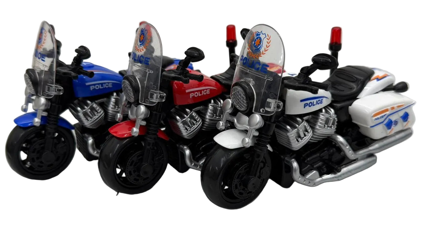 Kids Push and Roll Police Motorbike Toy
