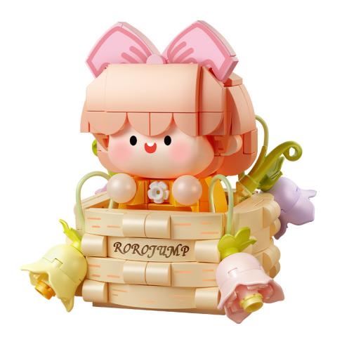 Cute Girl Building Toy