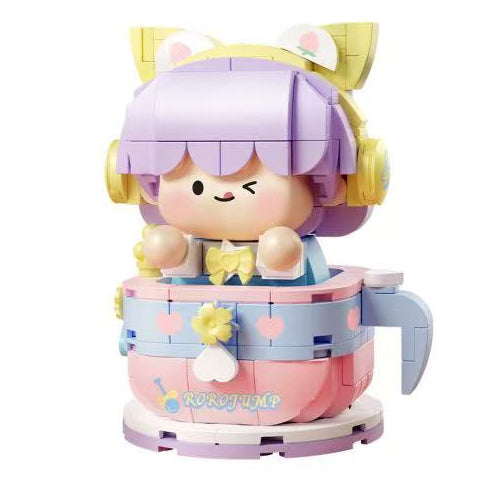 Cute Girl Building Toy