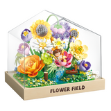 Garden Flowers in Display Box Building Toy