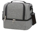 Two Tier Insulated Lunch Cooler Bag With Strap