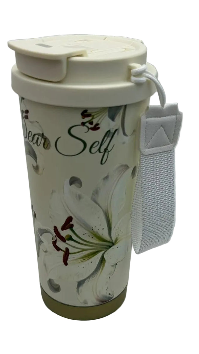 500ML Water Tumbler with Clip Straw Strap Main image