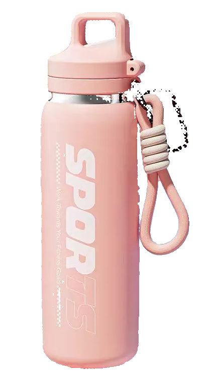 600ML Water Bottle with Press Straw Main image