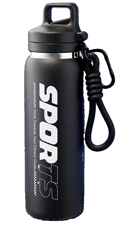 600ML Water Bottle with Press Straw