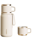 600ml Water Flask with Cup & Strap