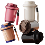 320ml Coffee Tumbler with Strap