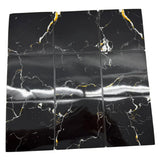 30x30cm Wall Sticker 3x3 Black Marble Squares