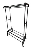 Double-Bar 2-Tier Clothes Hanger Rack