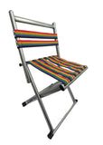 Foldable Chair with Rainbow Strap