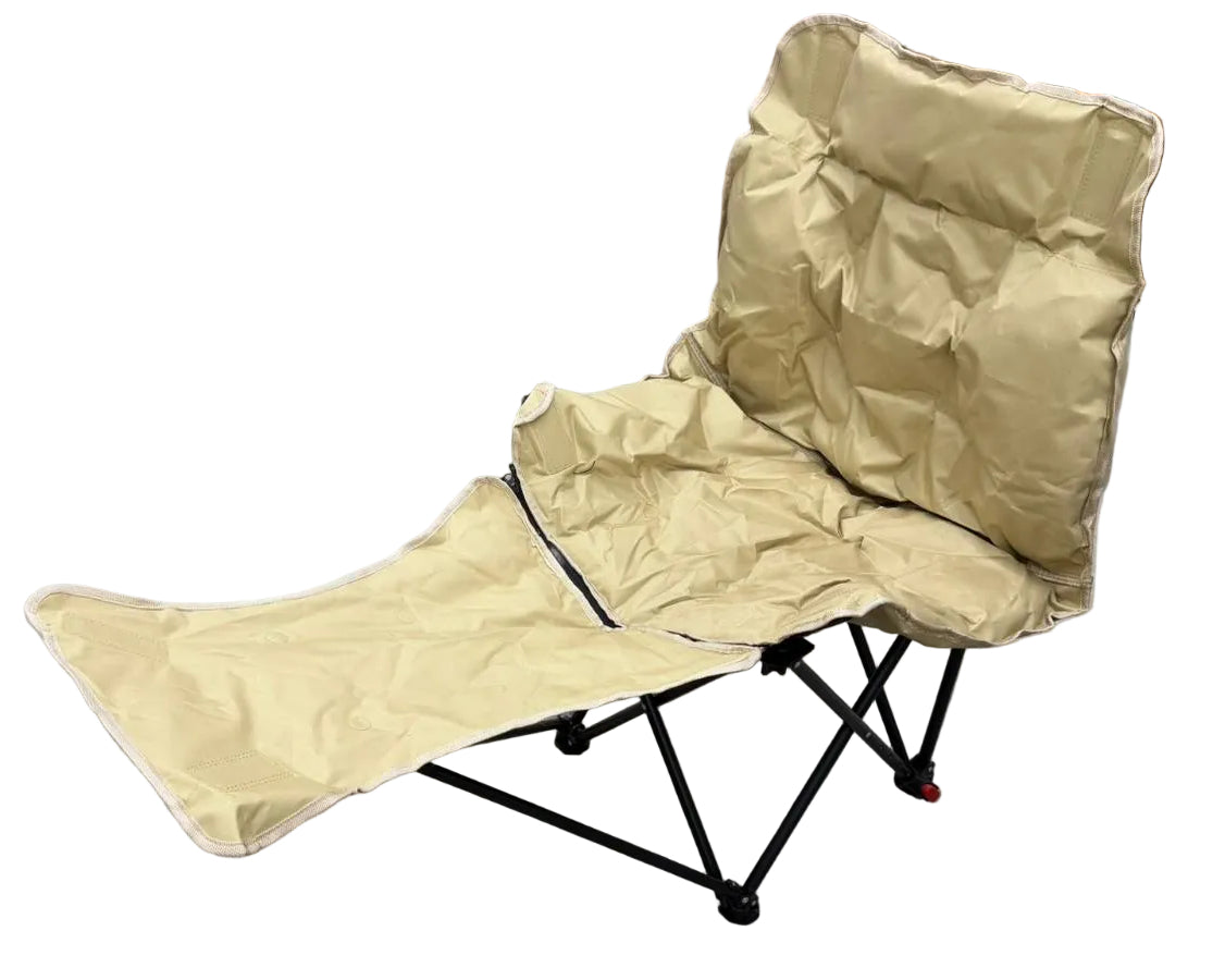 Foldable Camping Chair with Leg Rest