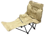 Foldable Camping Chair with Leg Rest
