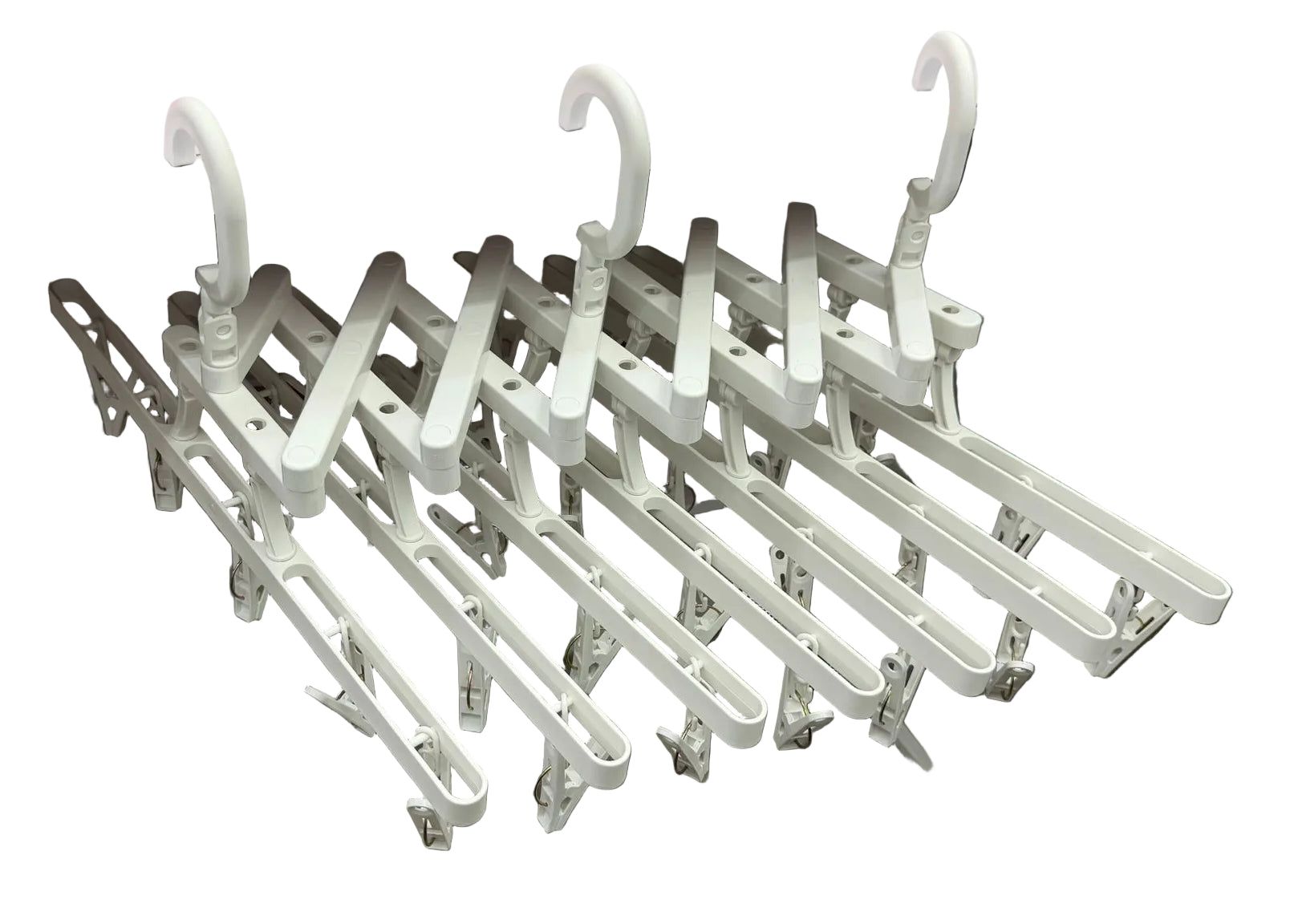 Stretchable Clothes Drying Rack with Pegs