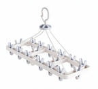 Clothes Drying Rack with Hidden Pegs