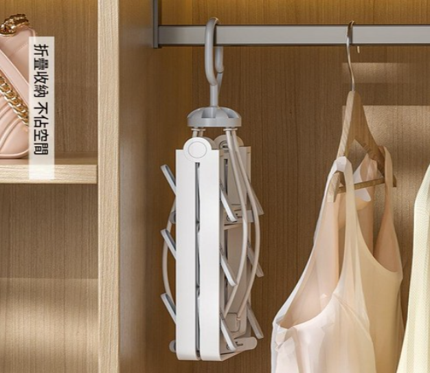 Clothes Drying Rack with Hidden Pegs