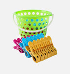 36-Piece Clothes Peg Set with Basket