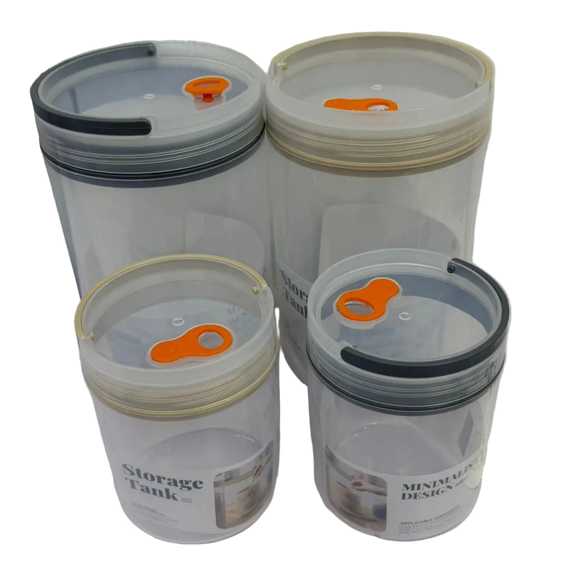 2-Piece Twist Cylinder Food Storage Containers Main image