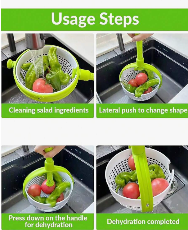 Swing-Style Colander with Single Handle