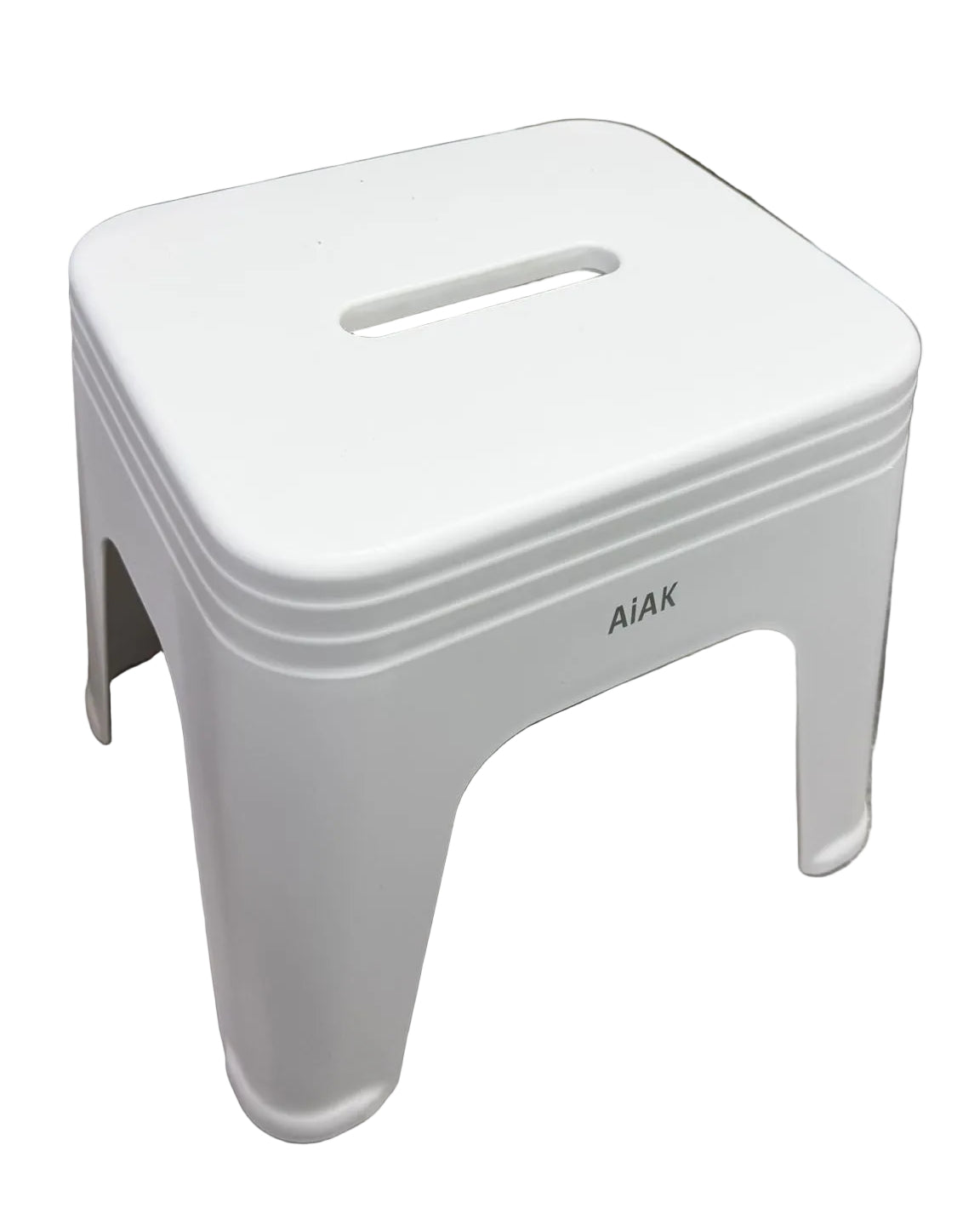 Short Square Stool with Oval Handle Main image