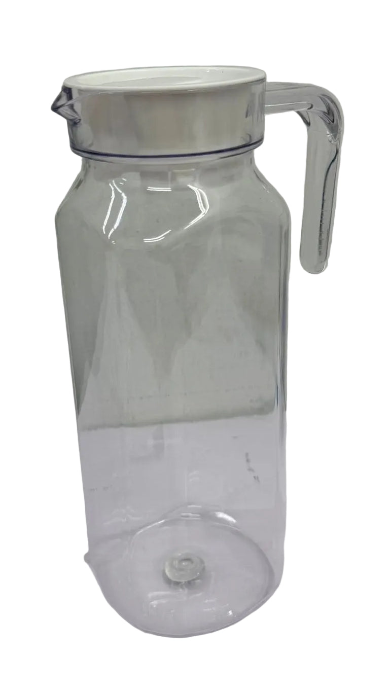 Clear Water Jug with Square Handle