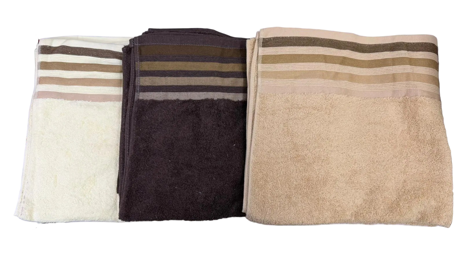Towel 75cmx1.2m 500gm Cotton Stripe Edge Main image