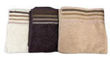 Towel 75cmx1.2m 500gm Cotton Stripe Edge
