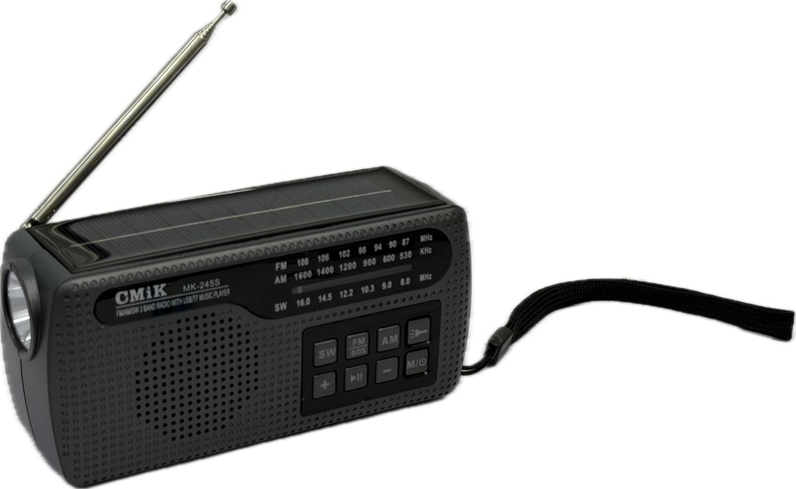 CMiK MK245S Portable Radio Solar Black Main image