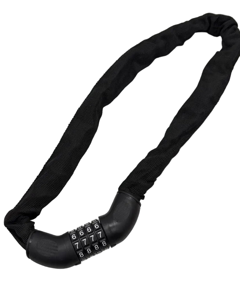 YOUMEI Black Fabric Number Chain Lock